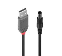 Lindy USB 2.0 Type A to 5.5mm DC Cable, 1.5m