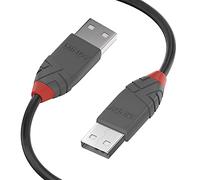 Lindy USB 2.0 Type A to A 5m Cable, 480Mbps Data Transfer Speed, Robust Dual Shielded Cable, Compatible with PC. Printer, External Hard Drive Enclosure, Docking Station