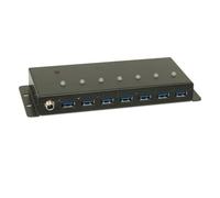 LINDY USB 3.0 Industrial 7 Port Hub, Metal, 43128