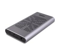 Lindy USB 3.2 Gen 2x2 Dual M.2 NVMe SSD Enclosure with Clone Feature