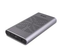 Lindy USB 3.2 Gen 2x2 Dual M.2 NVMe SSD Enclosure with Clone Feature