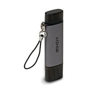 LINDY USB 3.2 Type C & A SD/MicroSD Card Reader