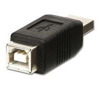Lindy USB Adapter, USB A Male to B Female