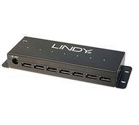 LINDY USB Hub - 7 Port Industrial USB 2.0 Hub Metal