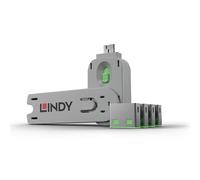 Lindy USB Port Blocker - Pack of 4 Colour Code: Green