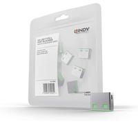 LINDY USB Port Blocker (without key) - Pack of 10 Colour Code: Green