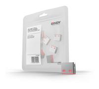 Lindy USB PORT BLOCKERS PACK OF 10 PINK