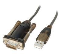 Lindy USB to Serial RS232 Converter with 1.5m Adapter Cable, Prolific chipset, for PDAs, barcode readers, EPOS and Serial Port Equipped Devices, 1 x male 9Way pin D-Sub DB9, Windows, Mac, Linux