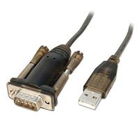 Lindy USB to Serial RS232 Converter with 1.5m Adapter Cable, Prolific chipset, for PDAs, barcode readers, EPOS and Serial Port Equipped Devices, 1 x male 9Way pin D-Sub DB9, Windows, Mac, Linux