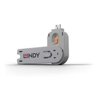LINDY USB Type A Port Blocker Key, Orange