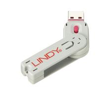 Lindy USB Type A Port Blocker Key Pink