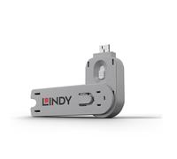Lindy USB Type A Port Blocker Key, White