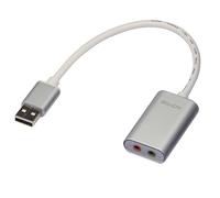 LINDY 0.17m USB Type A to Audio Converter - Silver