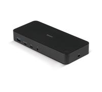 Lindy USB Type C & A Hybrid Laptop Docking Station Professional hybrid docking station with triple display support, fast data transfer, power, audio,