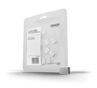 Lindy USB Type C Port Blockers (Without Key) - Pack of 10, White