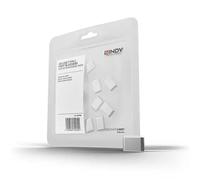 Lindy USB Type C Port Blockers (Without Key) - Pack of 10, White