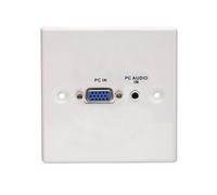 Lindy VGA/Audio Faceplate, Metal