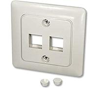 LINDY Wall dose de for 2 Keystone Module Cable, 60544