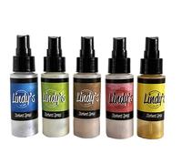 Lindy's Stamp Gang Starburst Sprays 2oz 5/Pkg-Prairie Wildflowers, Red