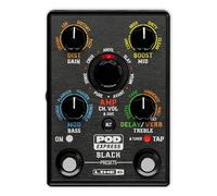 Line 6 POD Express Black - Ultra-Portable Hi-Gain Guitar Amp and Effects Processor with 7 Unique Amps, 7 Speaker Cabinets, 17 Built-In Effects, USB-C Interface for Recording