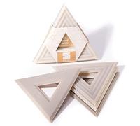 LINE+ARC Extra Thick Silicone Trivets (Featured in ELLE Decor & BuzzFeed) Waterproof Dishwasher-Safe Stain Resistant (Set of 3 Sandstone Degrē Trivets) Outdoor Rubber Beige Mid-Century Modern