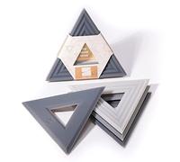 LINE+ARC Extra Thick Silicone Trivets (Featured in ELLE Decor & BuzzFeed) Waterproof Dishwasher-Safe Stain Resistant (Set of 3 Smoke Degrē Trivets) Outdoor Rubber Gray Coffee Mid-Century Modern