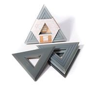 LINE+ARC Extra Thick Silicone Trivets (Featured in ELLE Decor & BuzzFeed) Waterproof Dishwasher-Safe Stain Resistant (Set of 3 Winter Salad Degrē Trivets) Outdoor Rubber Green Mid-Century Modern