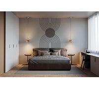 LINE Arch & Circle Stencil KIT - Bauhaus (Boho) Style Home Decorating - Abstract Shapes Wall Painting Stencils - Various Sizes (ARCH40, LINE Arch+Circle)