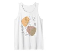 Line Art Belgian Malinois Minimalist Belgian Shepherd Mally Tank Top