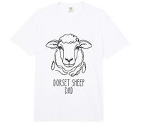 Line Art Best Sheep Dad Men - Dorset Sheep Comfort Colors Adult Heavyweight T-Shirt