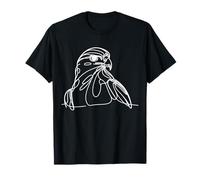 Line Art Bird & Ornithologist Harris'S Hawk T-Shirt