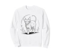 Line Art Donskoy Minimalist Russian Hairless Don Sphynx Sweatshirt