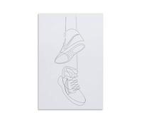 Line Art Drawings Sneakers One Line Art Line Art Posters Canvas Art Poster And Wall Art Picture Print Modern Family Decor Posters