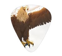 Line Art Eagle Printed pick set - 12 pieces, thin, medium and thick guitar picks, suitable for guitar, bass, electric guitar and ukulele