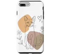Line Art Egyptian Mau Minimalist Case for iPhone 7 Plus/8 Plus