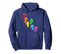 Line Art Feet Pride Diversity Inclusion Pullover Hoodie