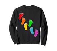 Line Art Feet Pride Diversity Inclusion Sweatshirt
