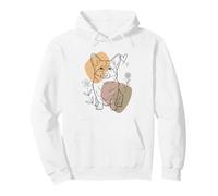 Line Art Pembroke Welsh Corgi Minimalist Corgis Pullover Hoodie