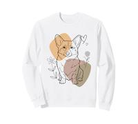 Line Art Pembroke Welsh Corgi Minimalist Corgis Sweatshirt