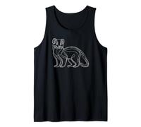 Line Art Pine Marten Pine Martens Tank Top