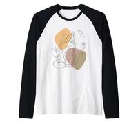 Line Art Tree Siberian Cat Minimalist Moscow Longhairs Raglan Baseball Tee