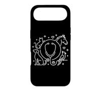 Line Art Veterinary Icons Stethoscope Case for iPhone Air