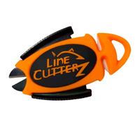 LINE CUTTERZ - Patented Dual Hybrid Ceramic Cutter + Stainless Steel Micro Scissors for Fishing Line, Orange