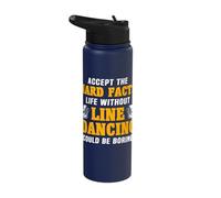 Line Dance Country Dancer Line Dancing Stainless Steel Insulated Water Bottle