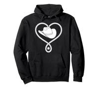 Line Dance Cowboy Heart - Western Lasso with Stetson Country Pullover Hoodie