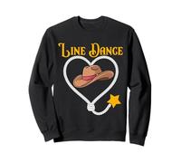 Line Dance Cowboy Heart - Western Lasso with Stetson Country Sweatshirt