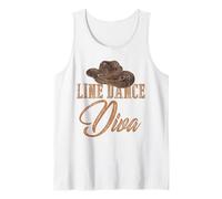 Line Dance Diva Country Line Dancing Women Girls Line Dance Tank Top