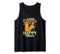 Line Dance Is My Happy Hour Western Country Music Tank Top