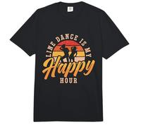 Line Dance is My Happy Hour Western Dancer Line Dancing Comfort Colors Adult Heavyweight T-Shirt