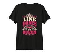 Line Dance Queen Country Western Dancing Premium T-Shirt